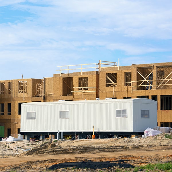 construction site office trailers are designed to provide a comfortable environment with heating and cooling systems